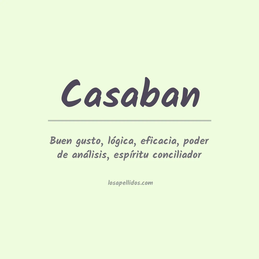 Apellido Casaban