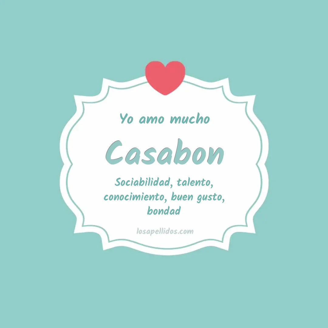 Yo amo mucho Casabon