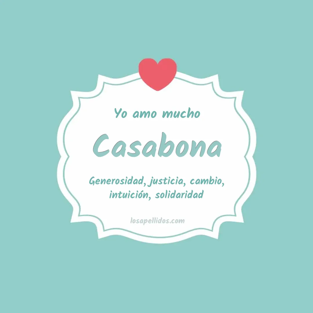 Yo amo mucho Casabona