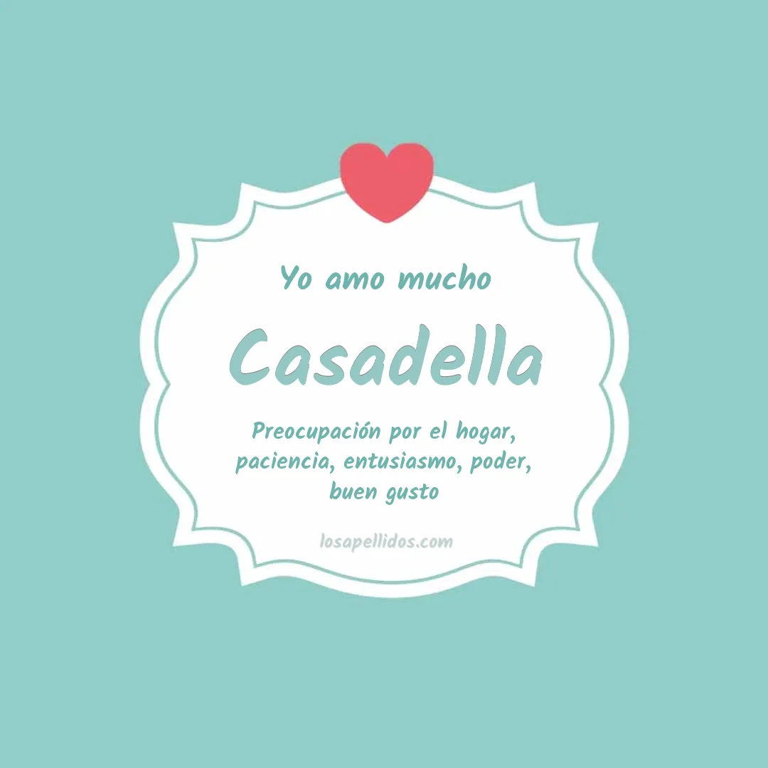 Yo amo mucho Casadella