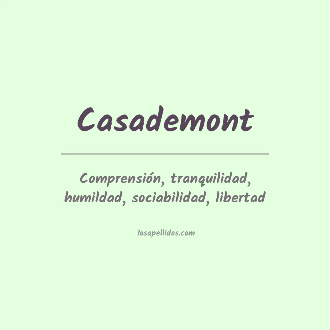 Apellido Casademont