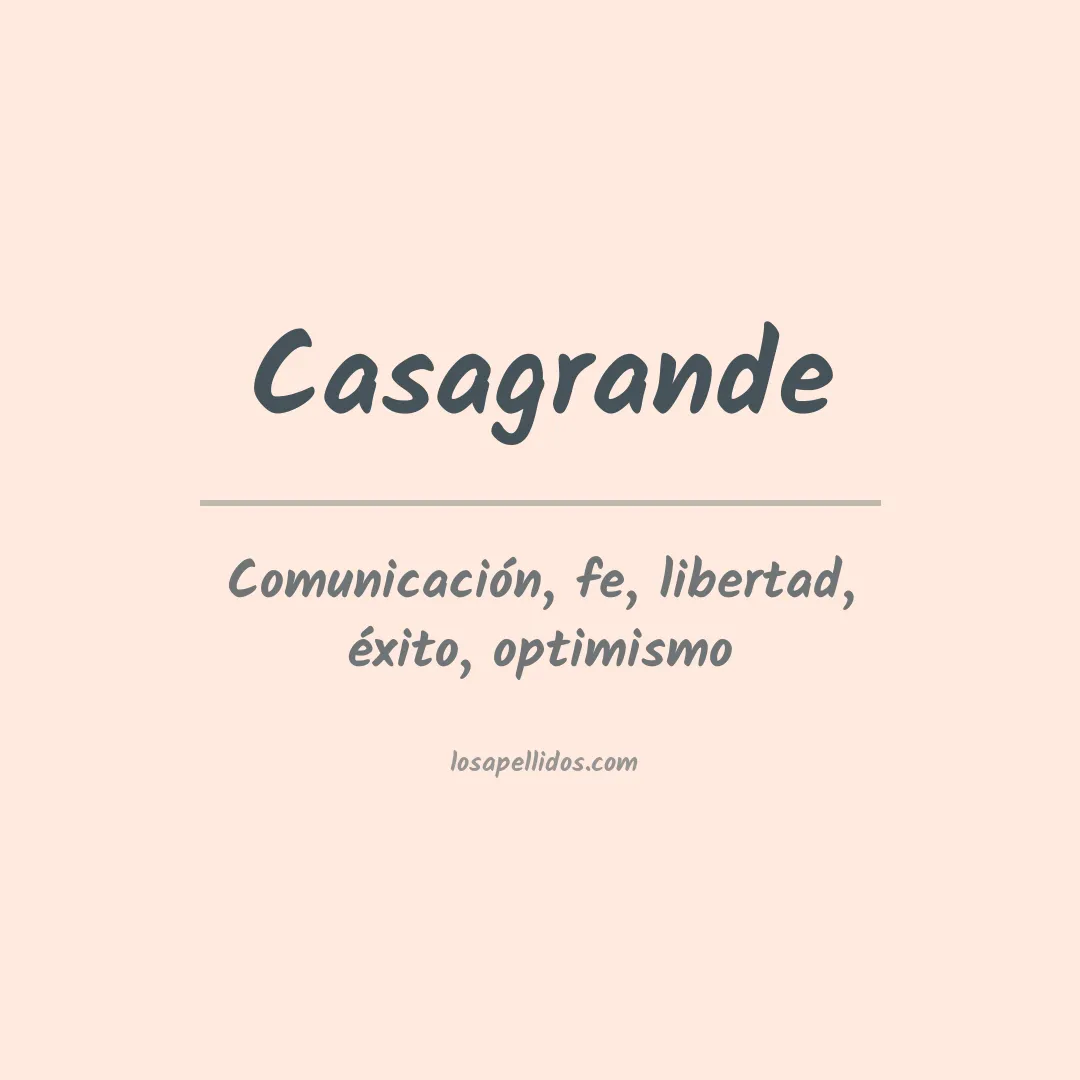 Apellido Casagrande