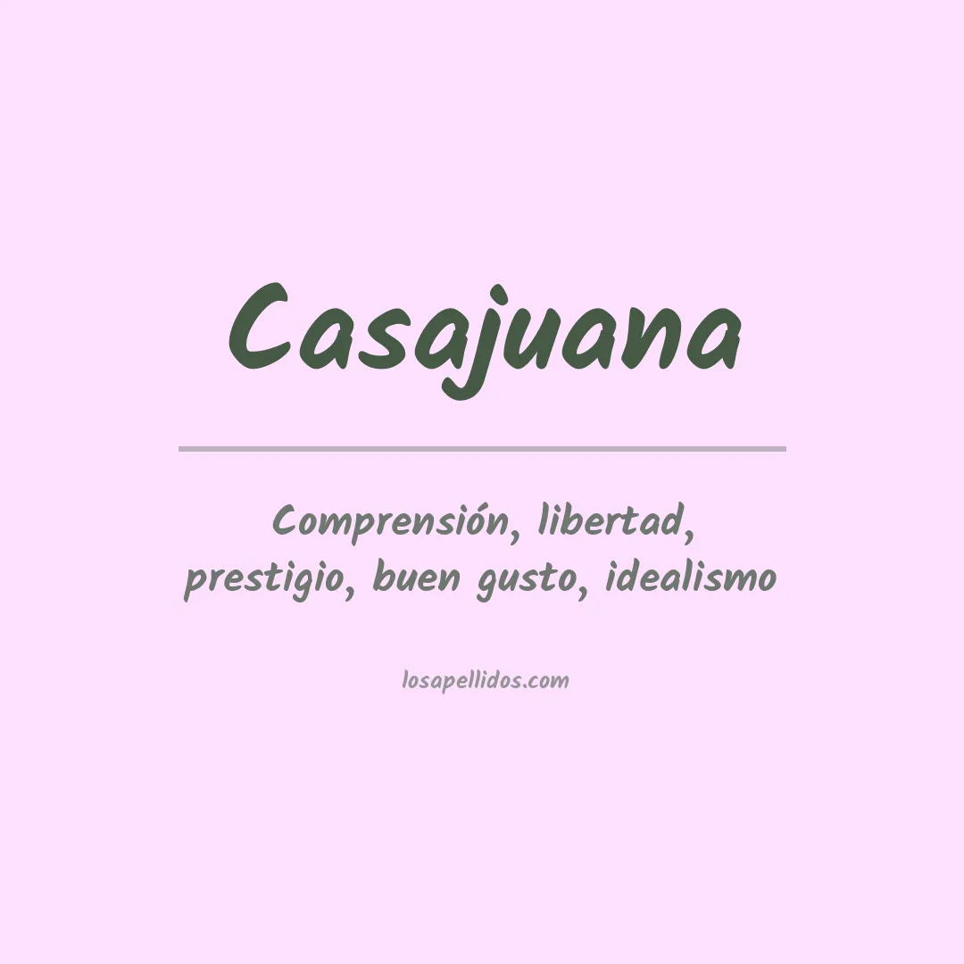 Apellido Casajuana