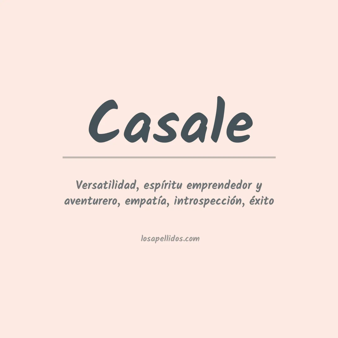 Apellido Casale