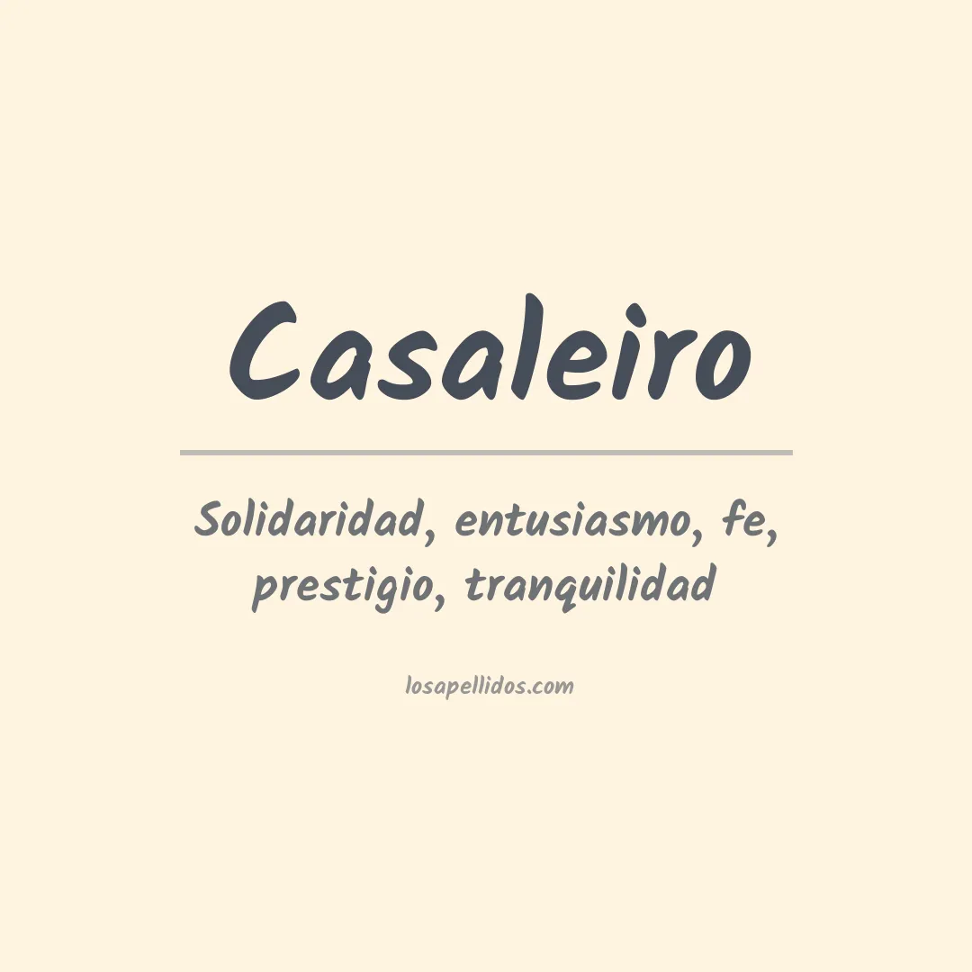 Apellido Casaleiro