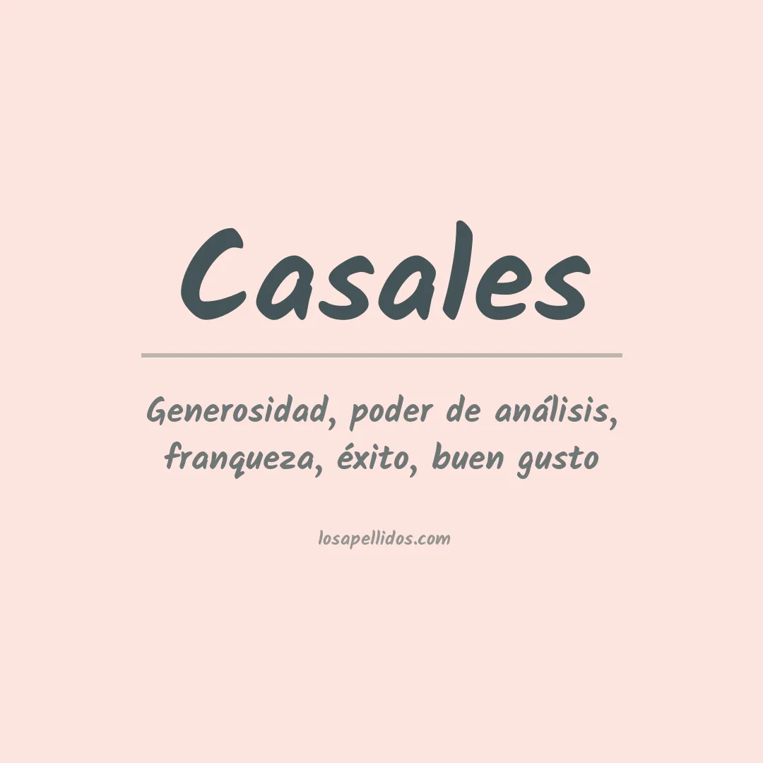 Apellido Casales