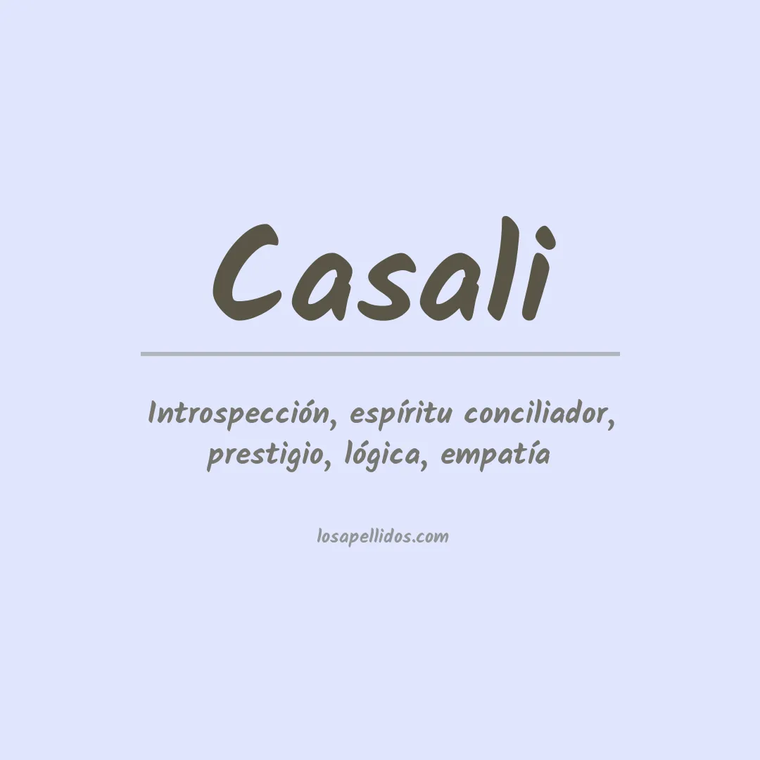 Apellido Casali