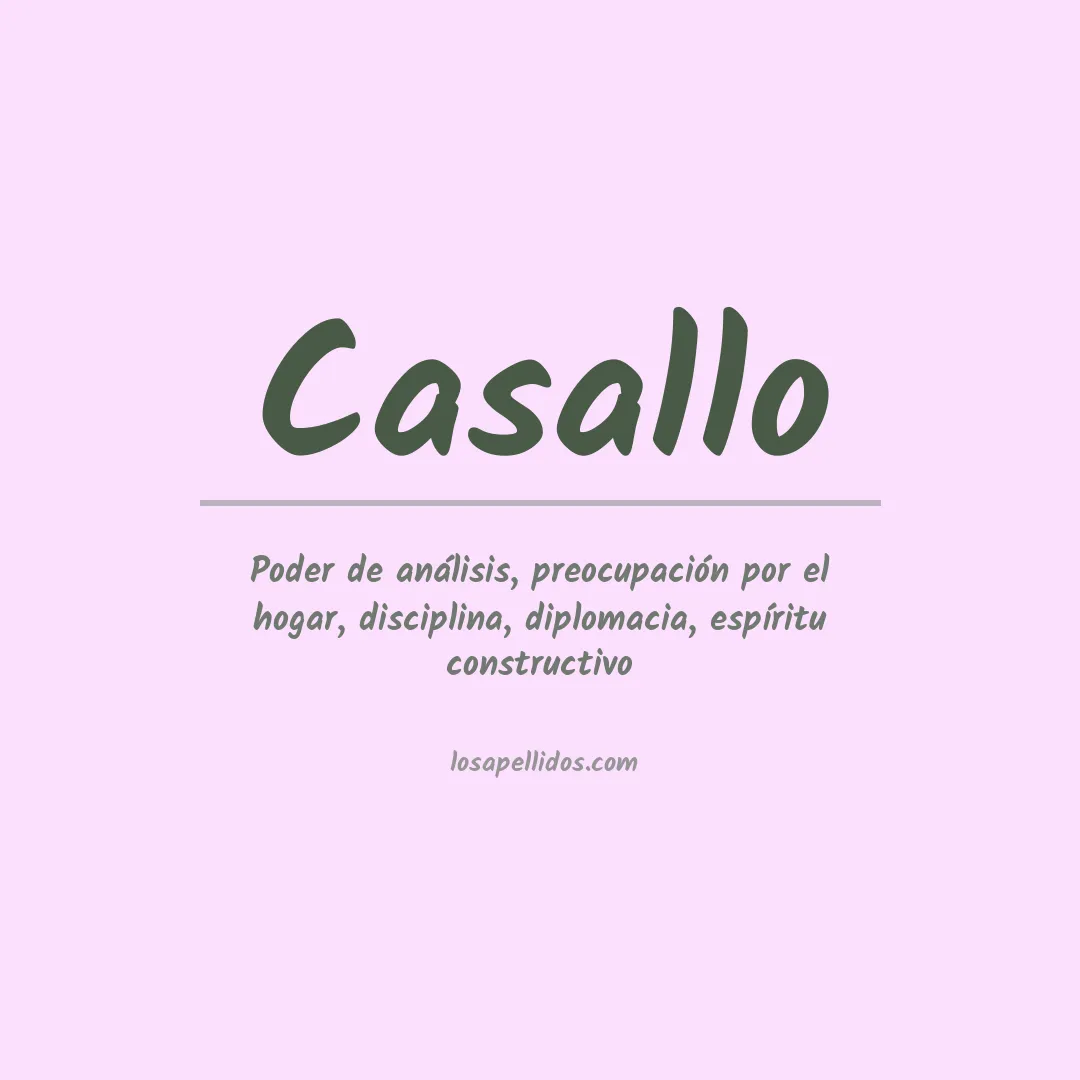 Apellido Casallo