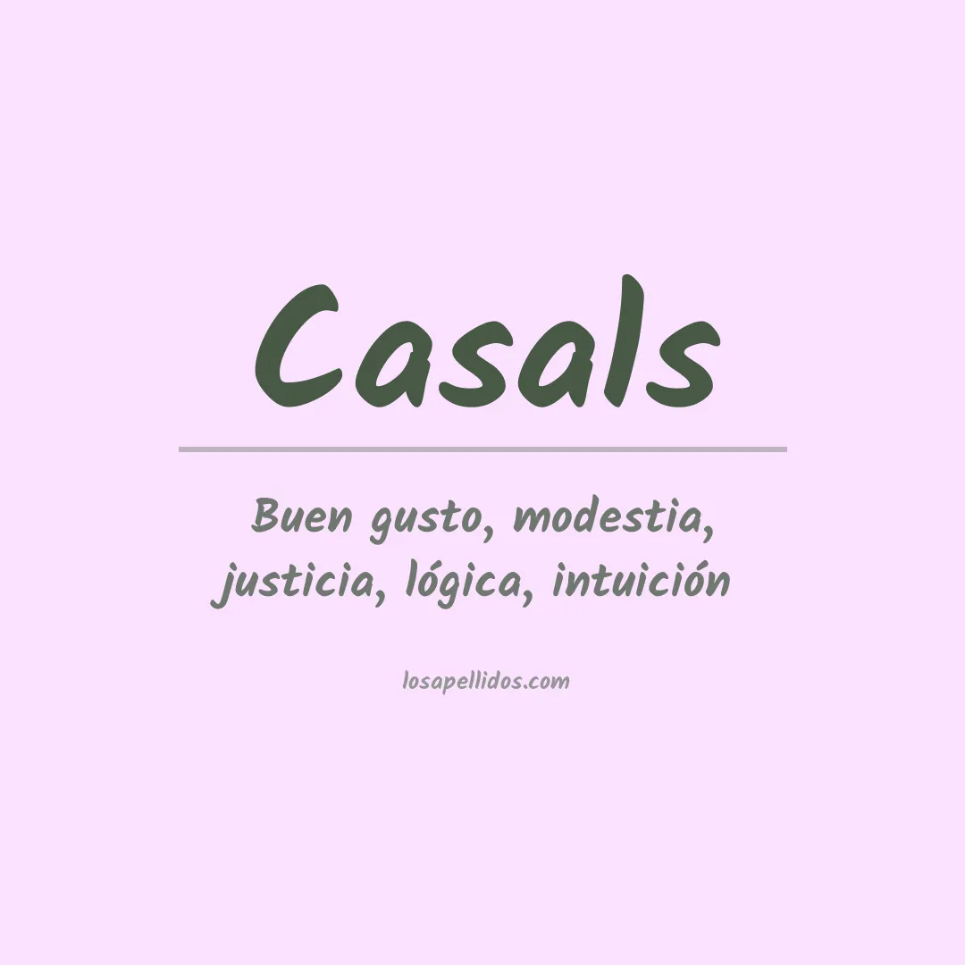 Apellido Casals