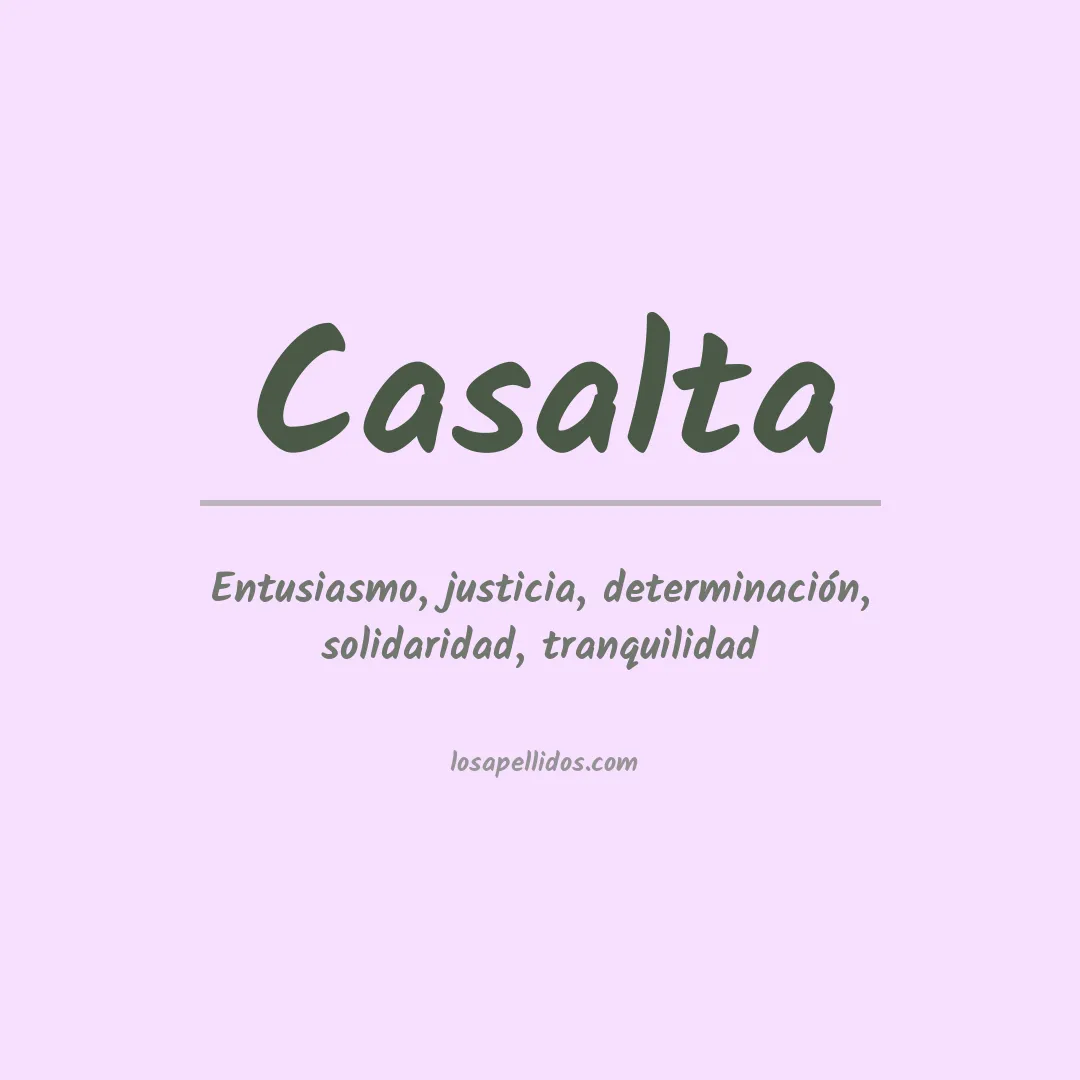 Apellido Casalta