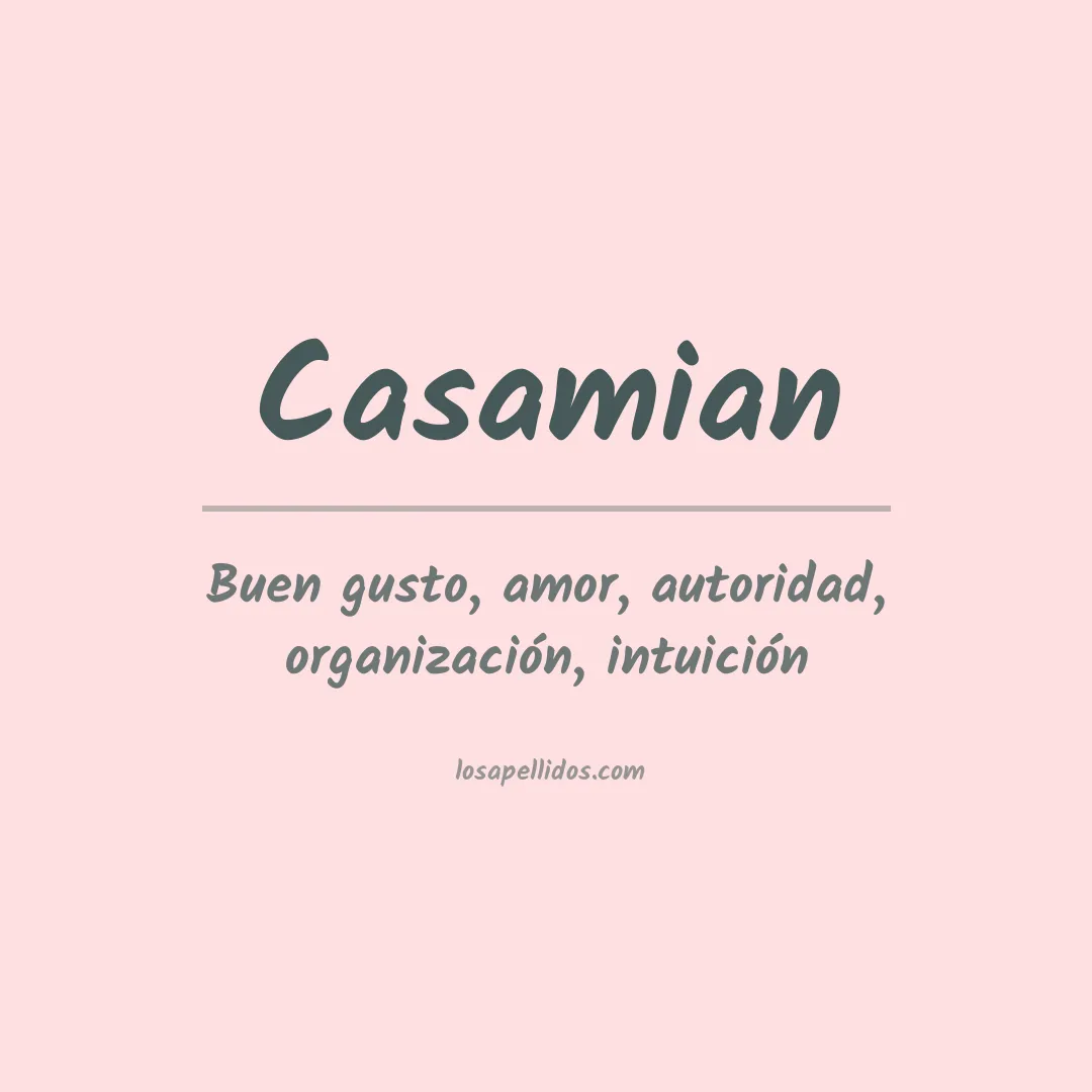Apellido Casamian