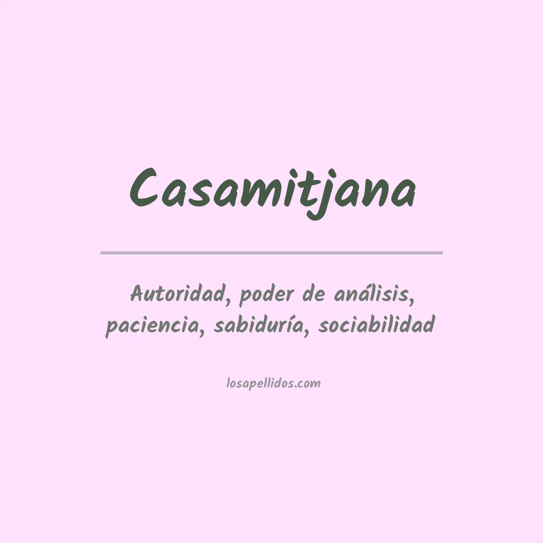 Apellido Casamitjana