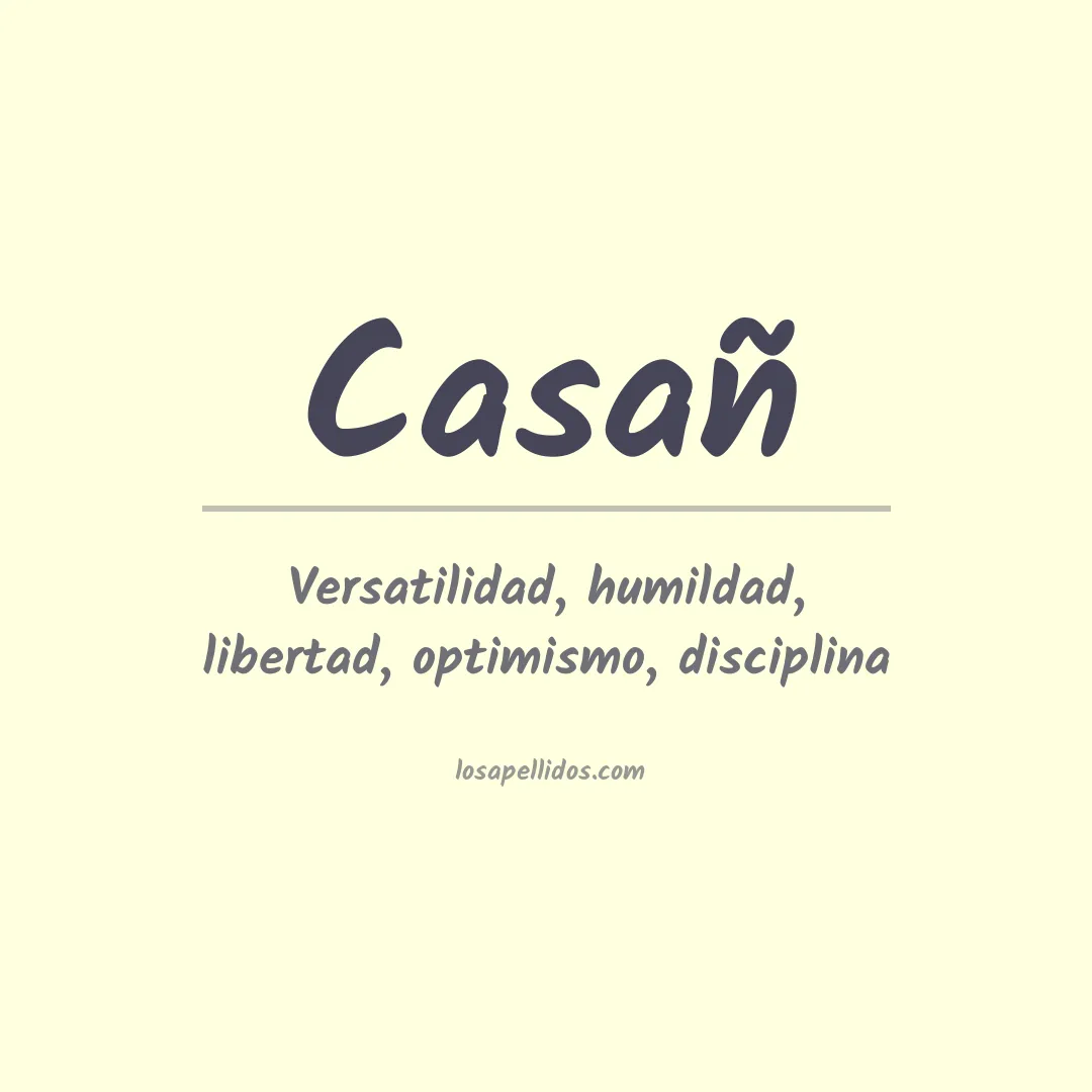 Apellido Casañ