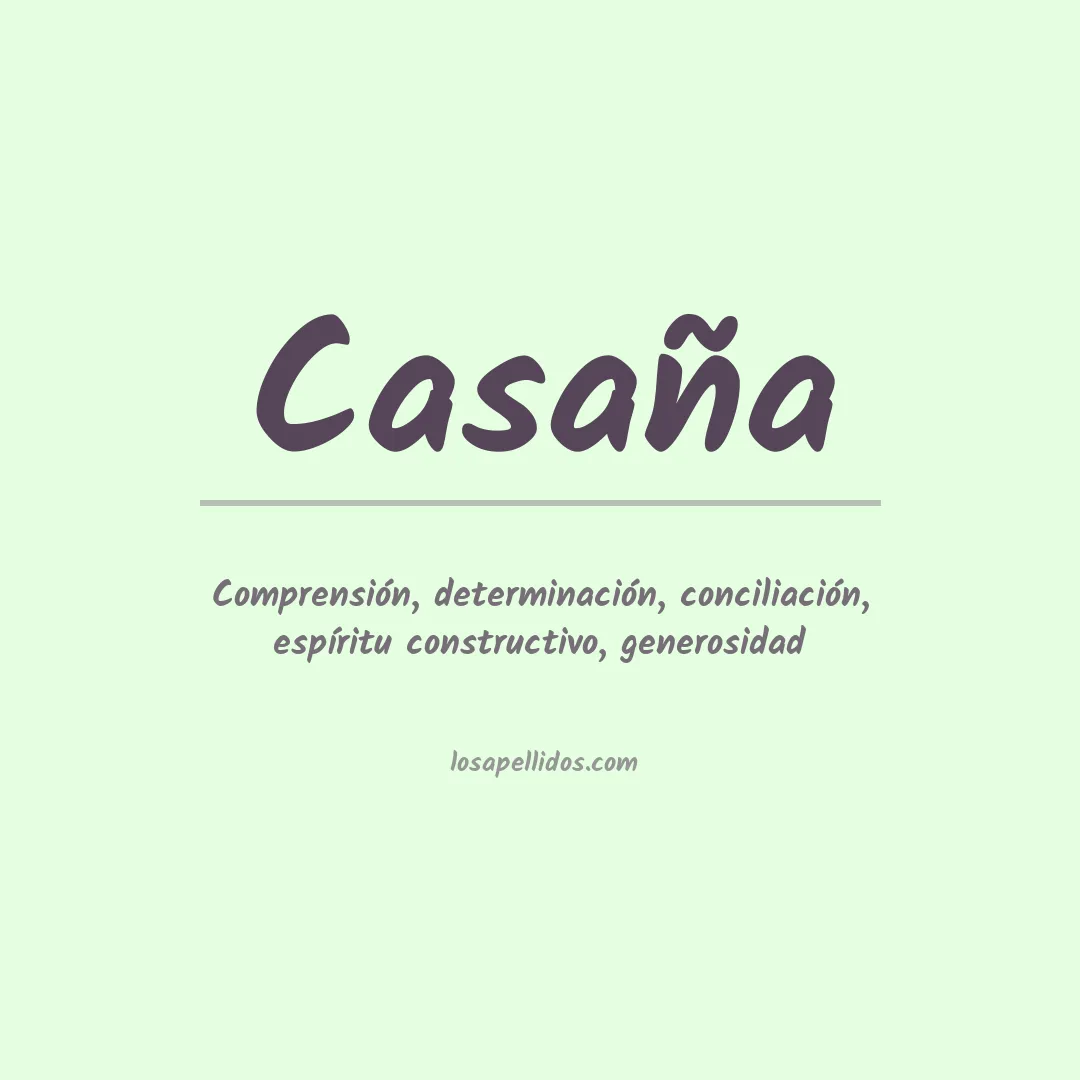 Apellido Casaña