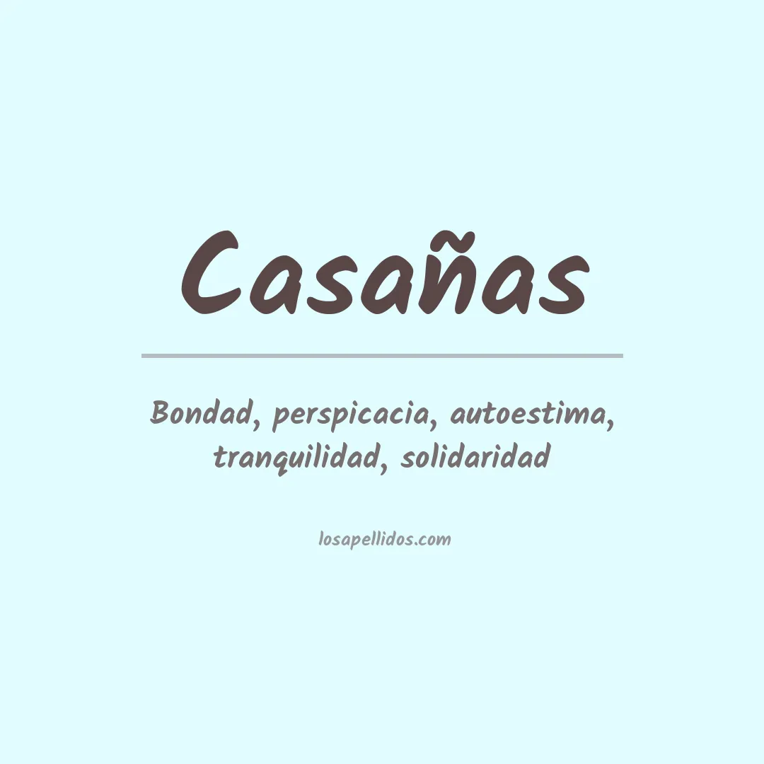 Apellido Casañas