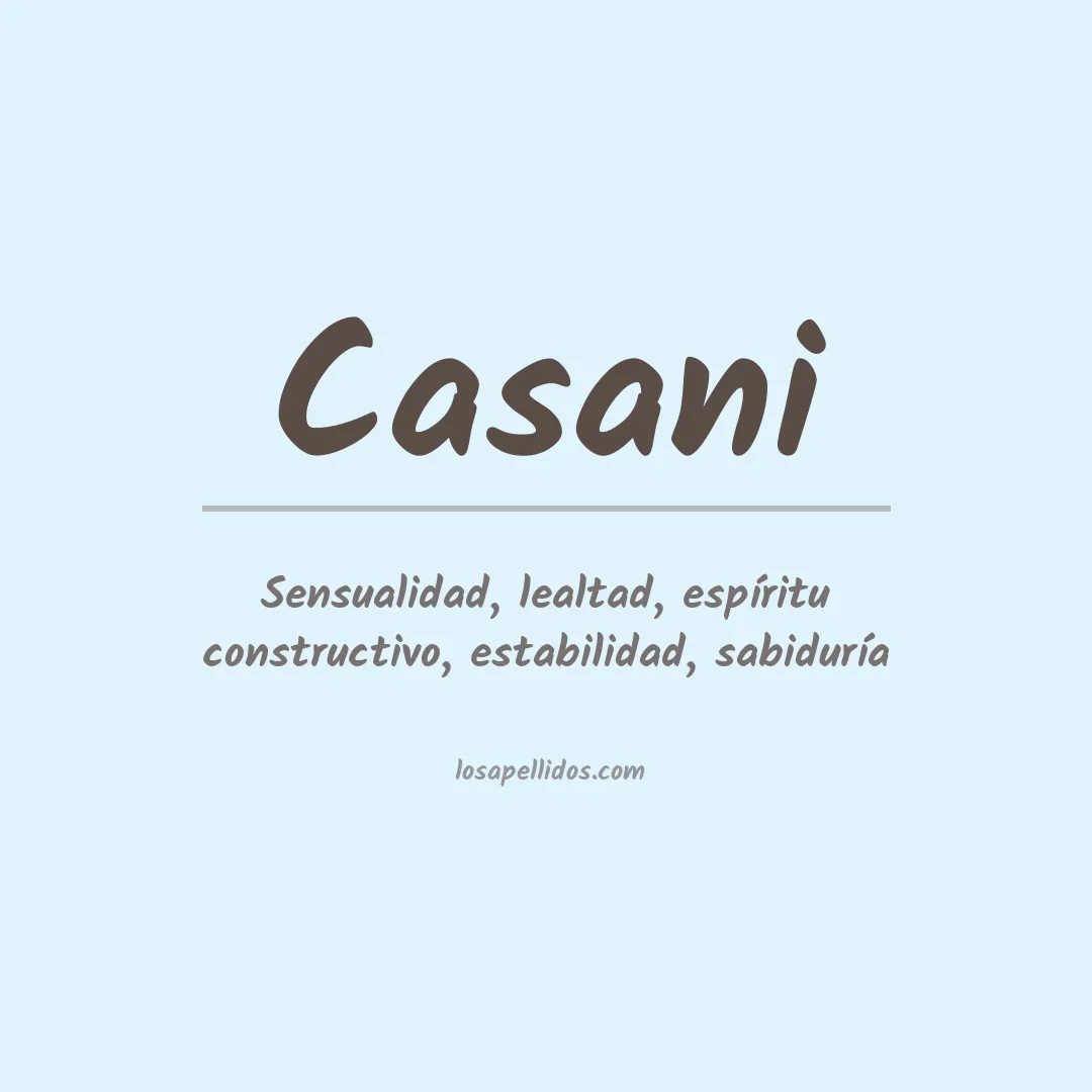 Apellido Casani