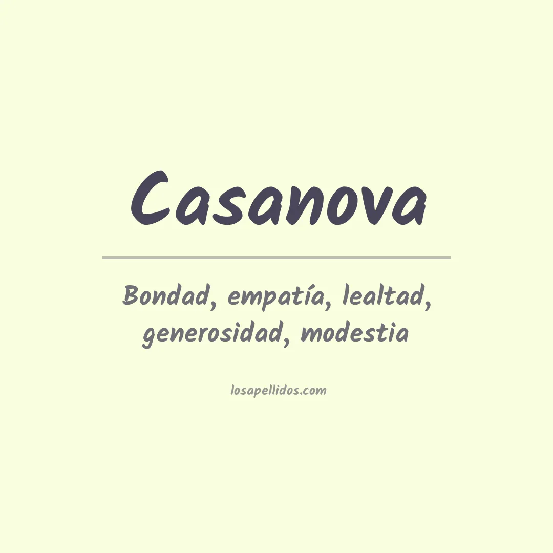 Apellido Casanova