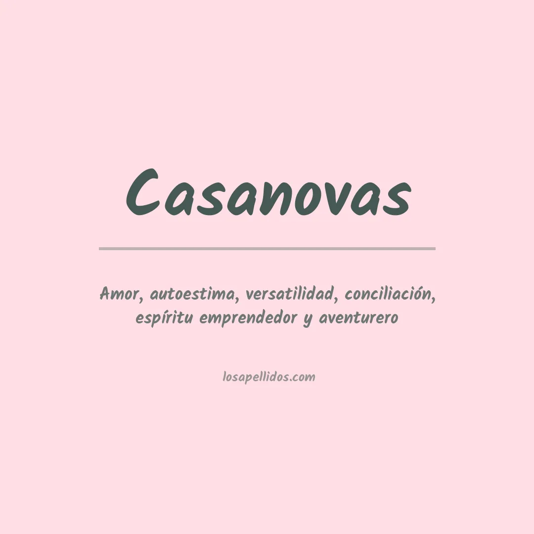 Apellido Casanovas