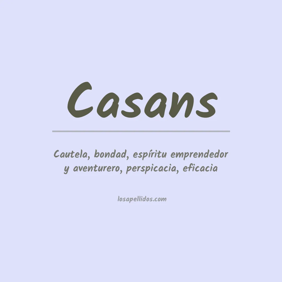 Apellido Casans
