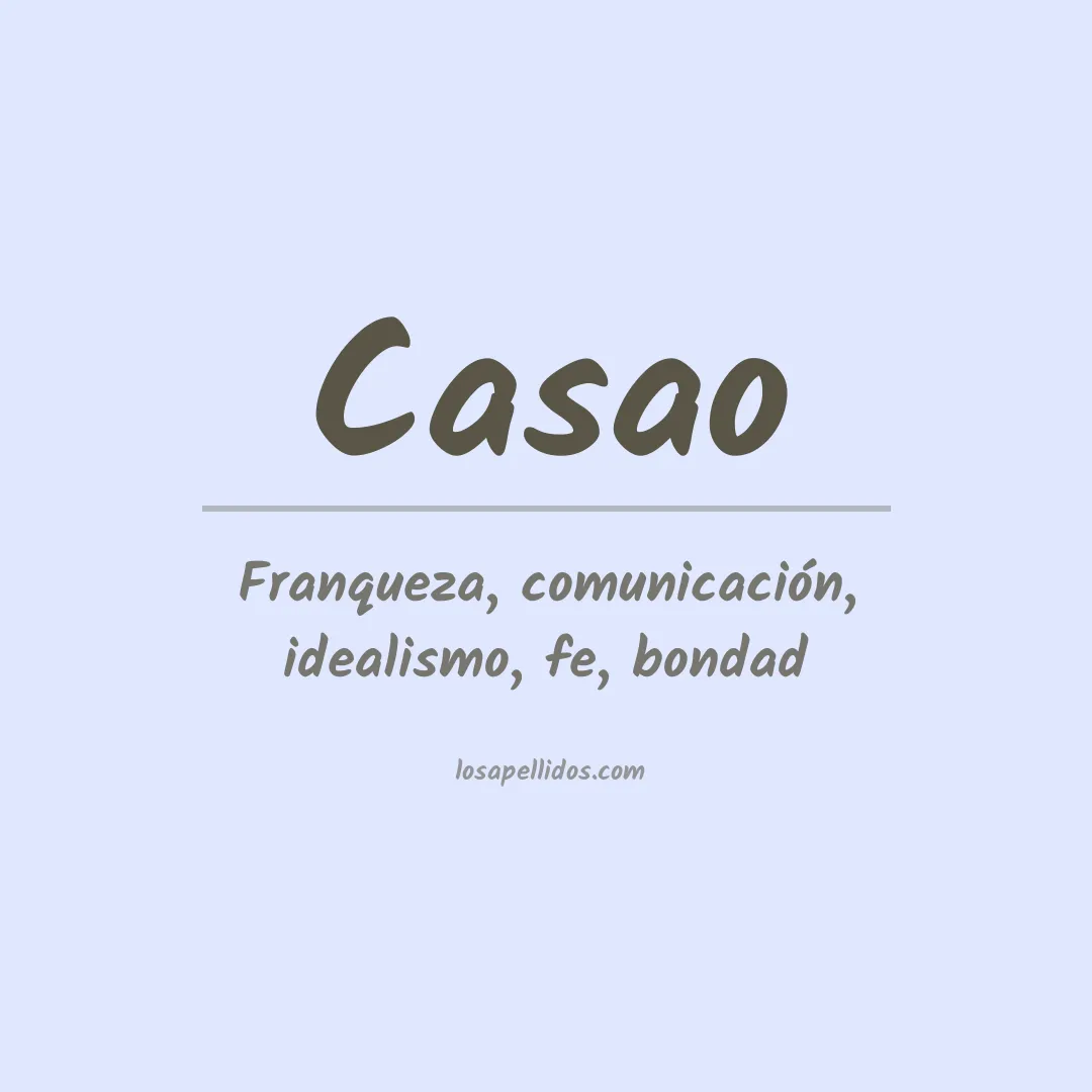 Apellido Casao