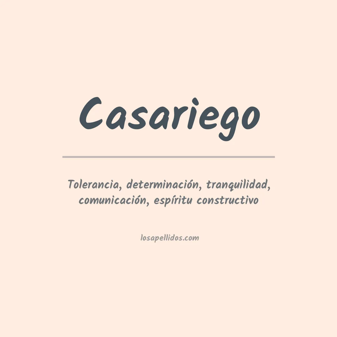 Significado del Apellido Casariego