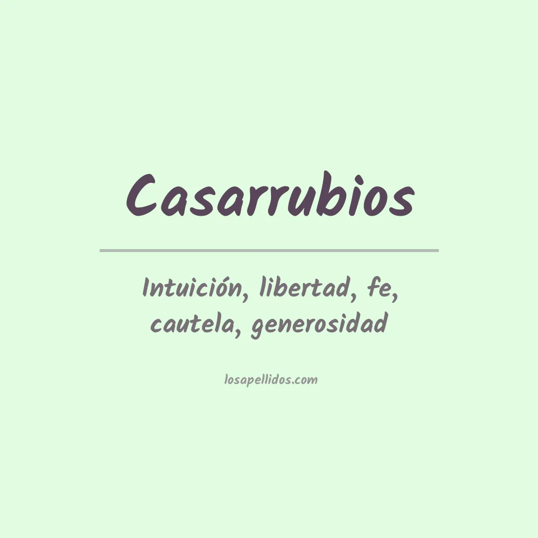 Apellido Casarrubios