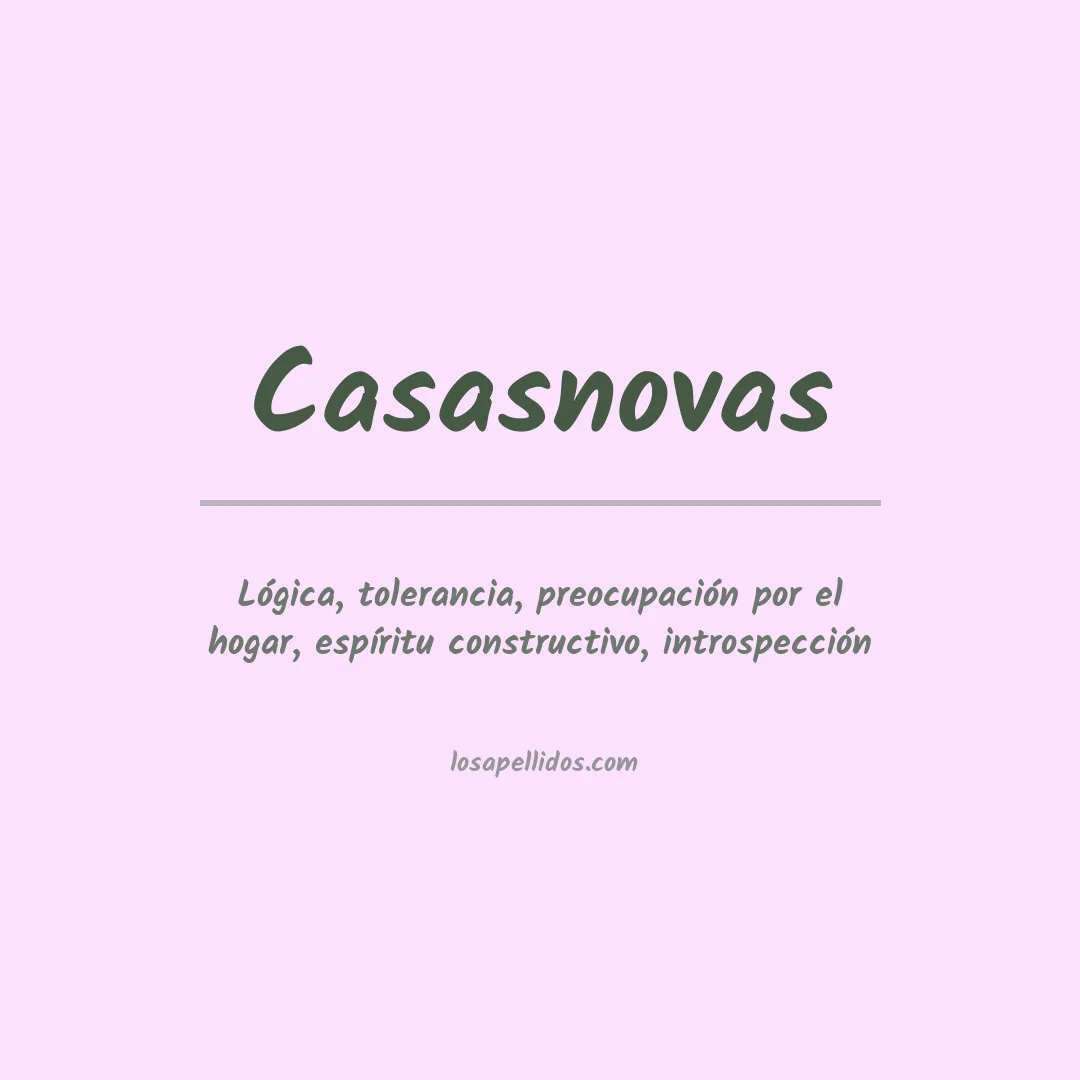 Apellido Casasnovas