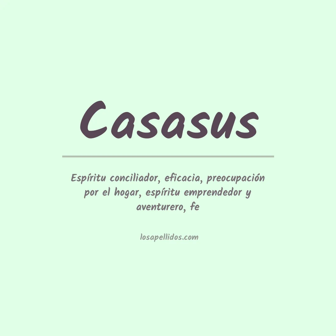 Apellido Casasus
