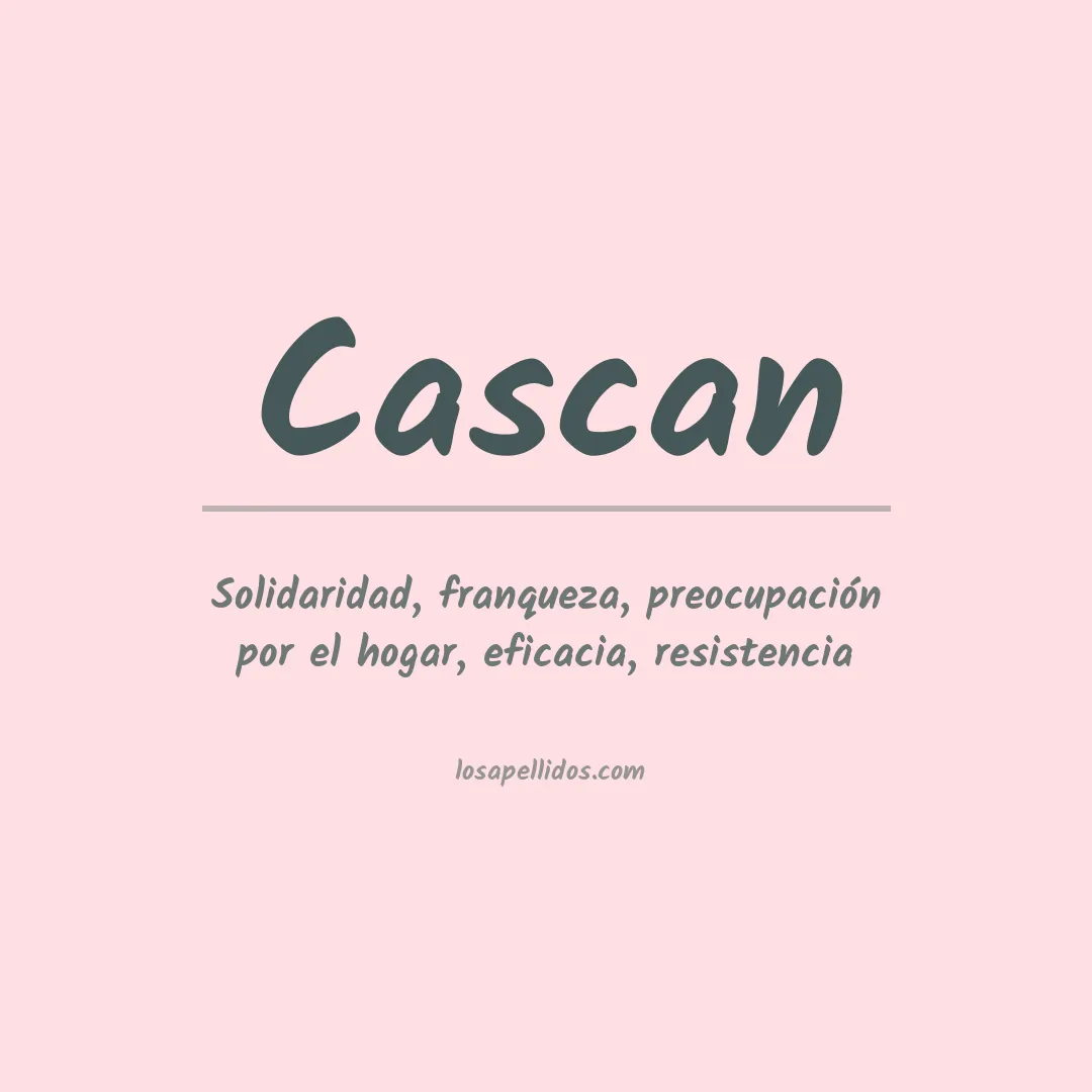 Apellido Cascan