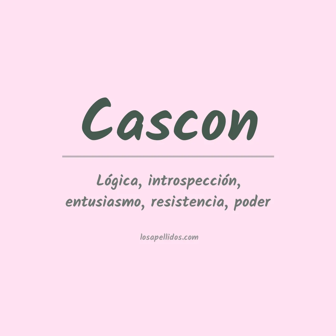 Apellido Cascon