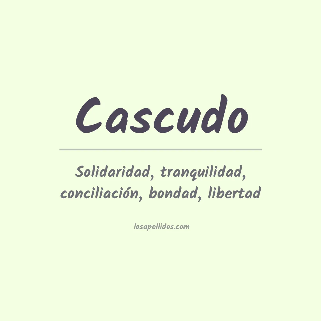 Apellido Cascudo