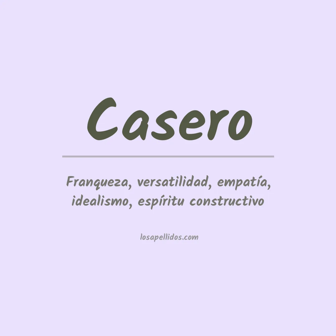 Apellido Casero