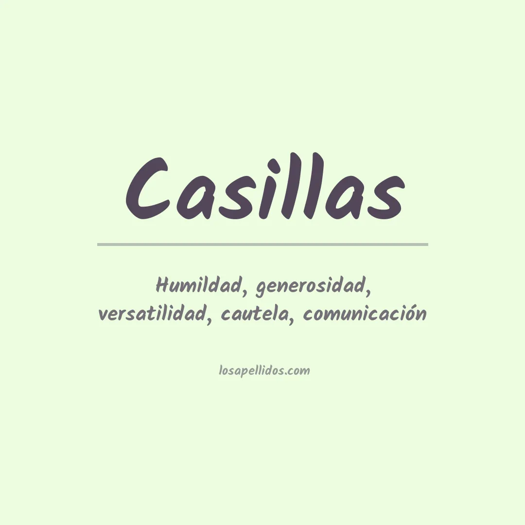 Apellido Casillas