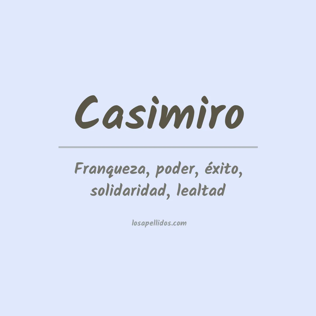 Apellido Casimiro