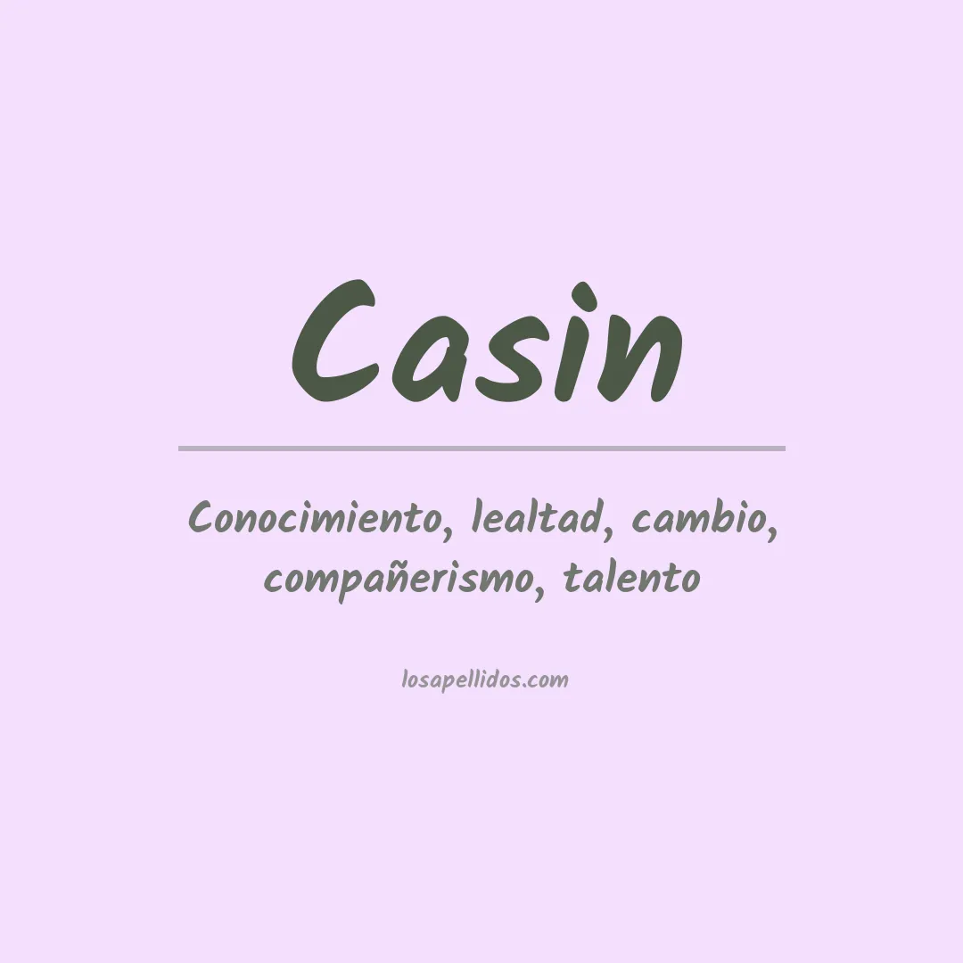 Apellido Casin