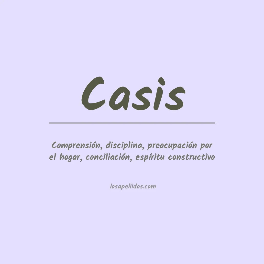 Apellido Casis