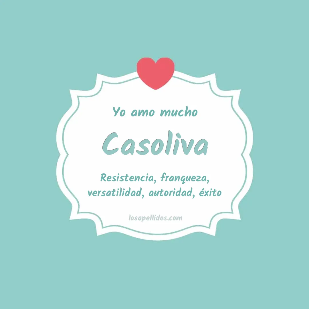 Yo amo mucho Casoliva