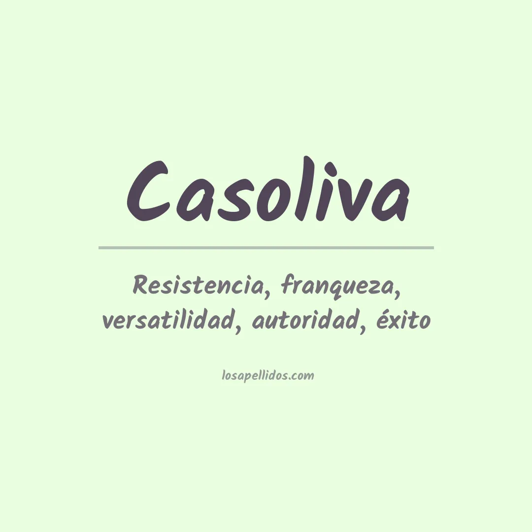 Apellido Casoliva