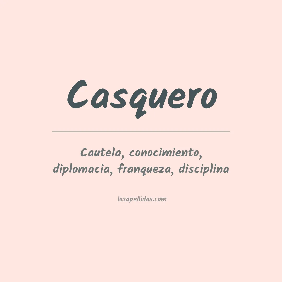 Apellido Casquero