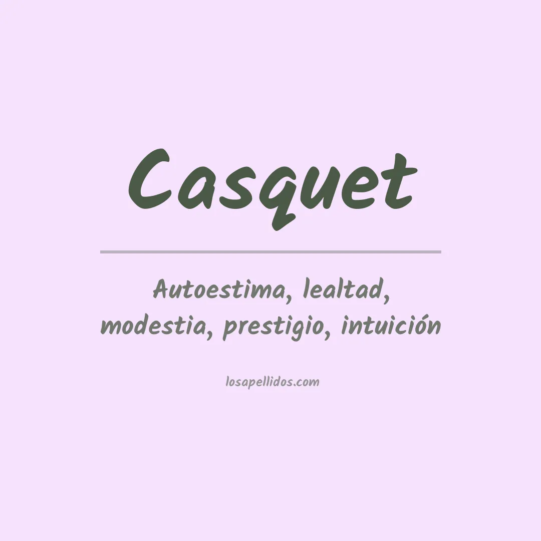 Apellido Casquet