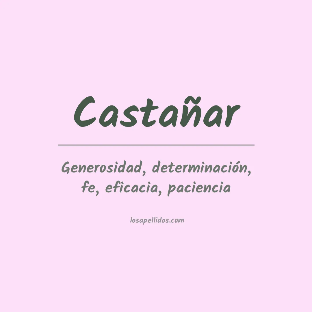 Apellido Castañar