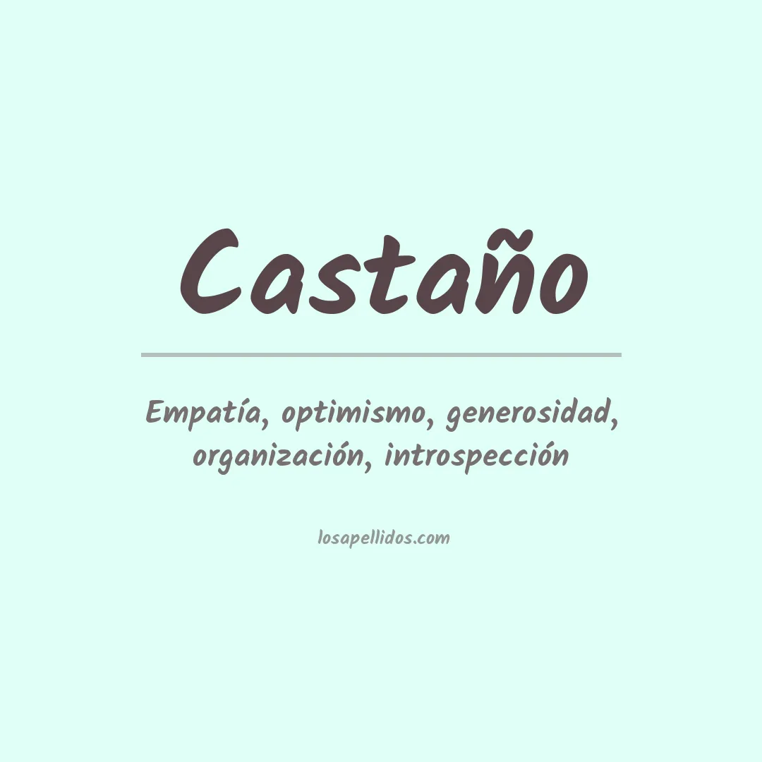 Apellido Castaño