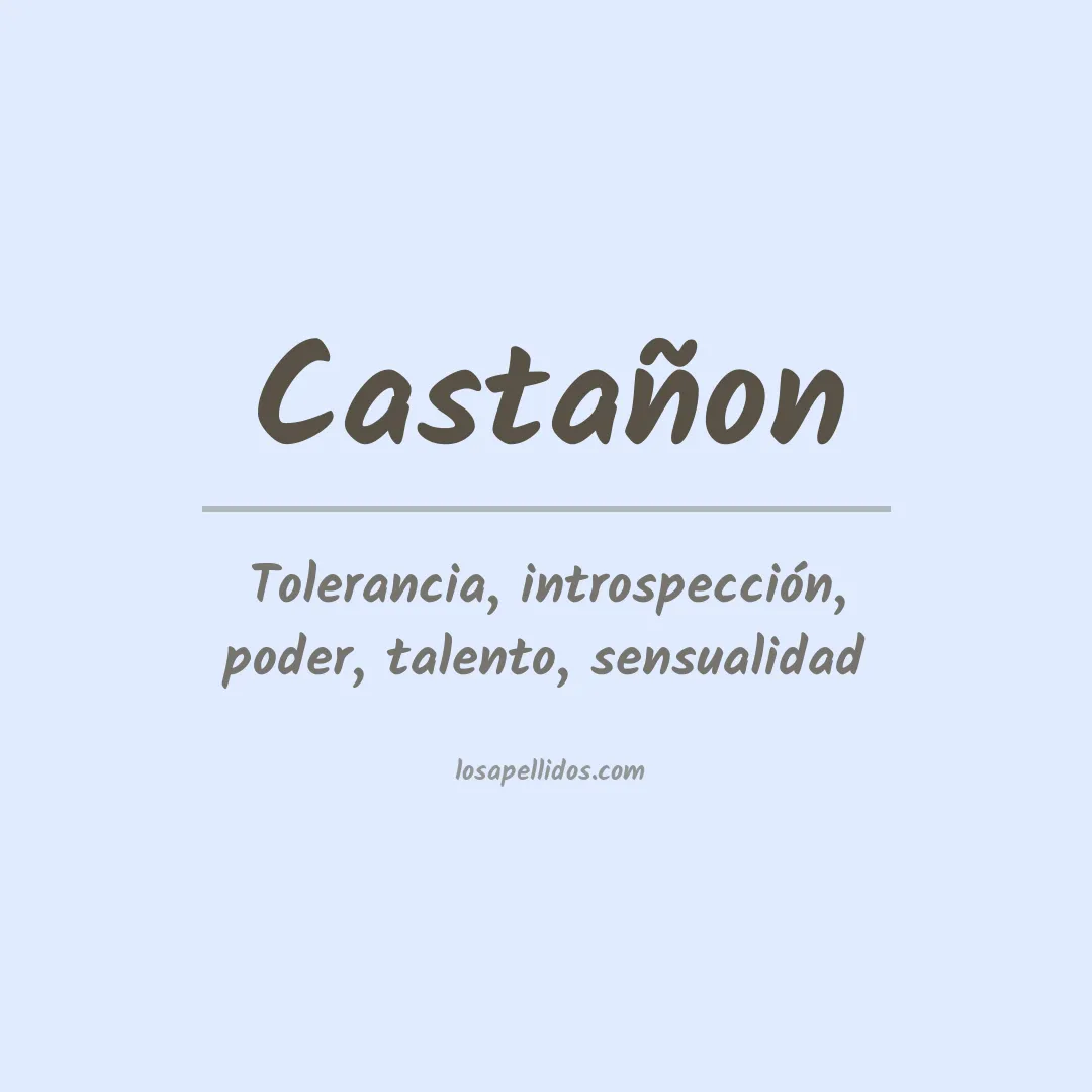 Apellido Castañon