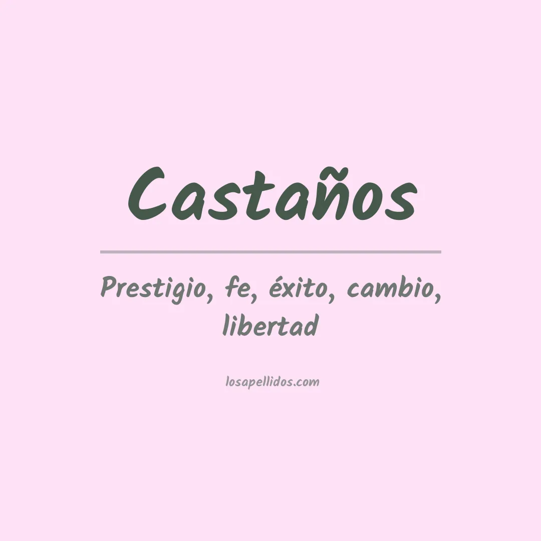 Apellido Castaños