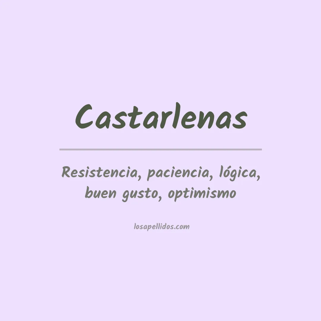 Apellido Castarlenas