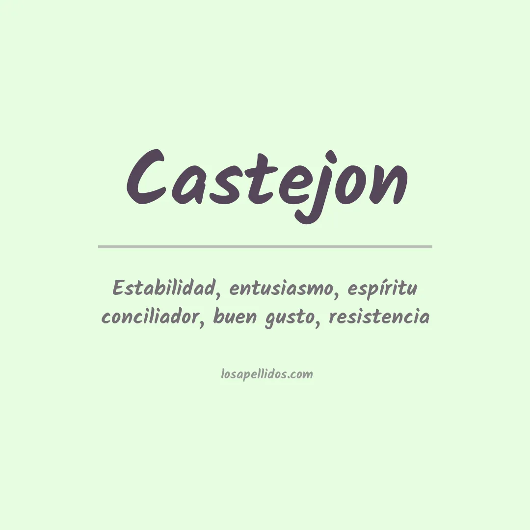 Apellido Castejón