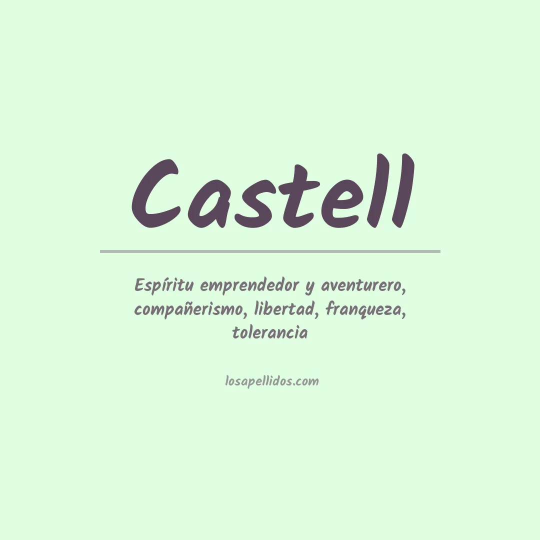 Apellido Castell