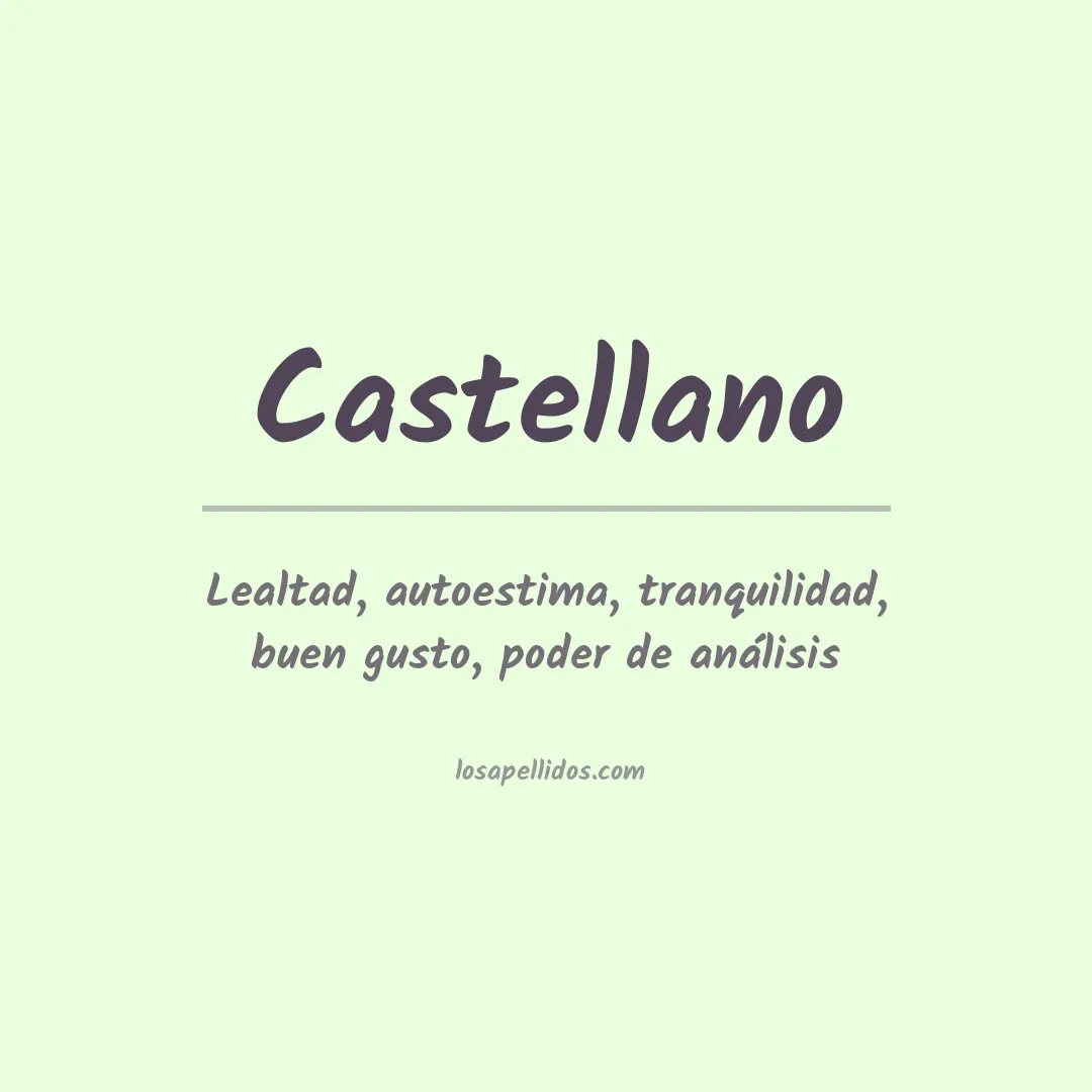Apellido Castellano