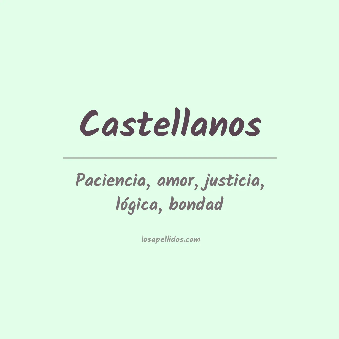 Apellido Castellanos