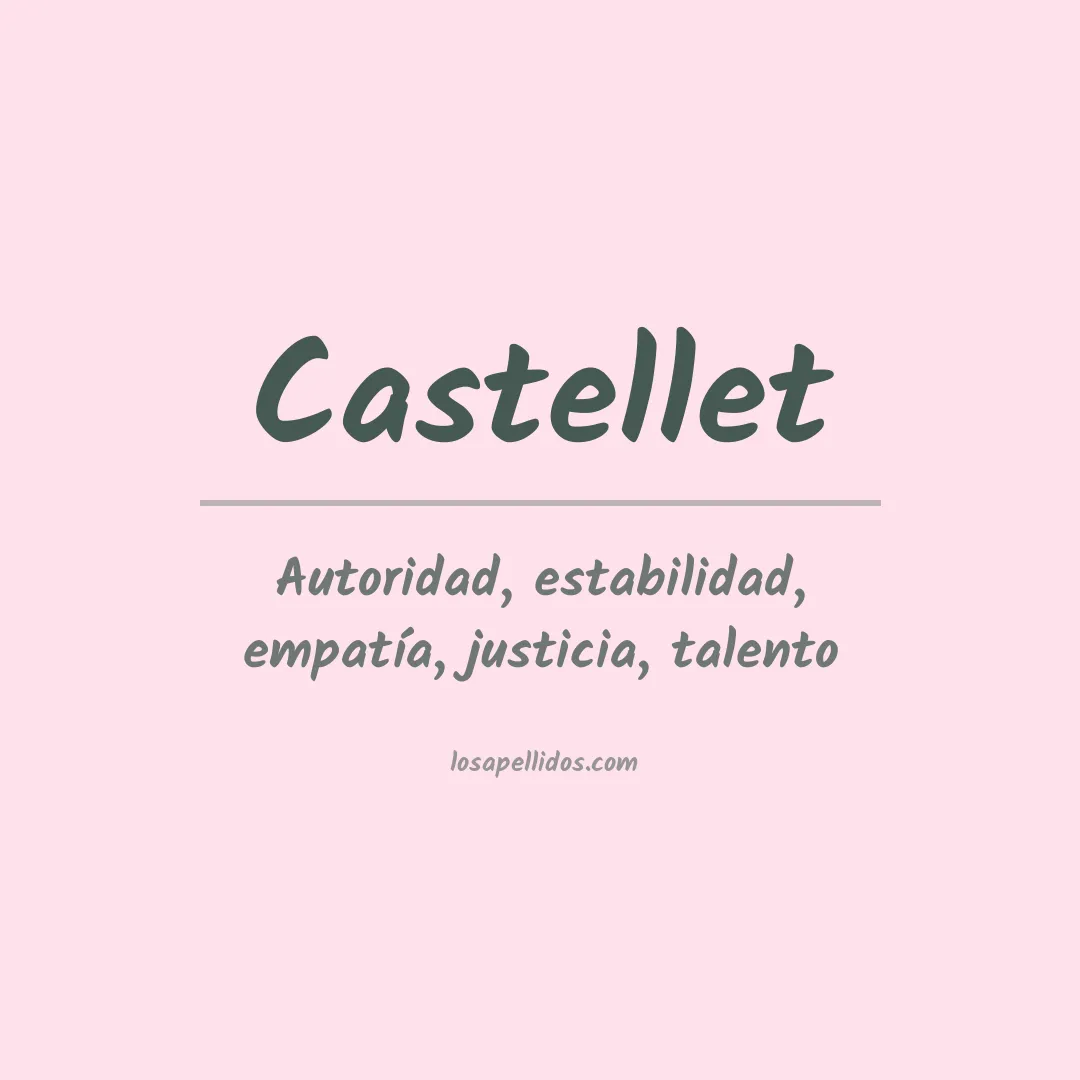 Apellido Castellet